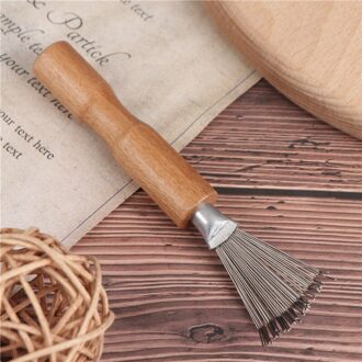 1Pcs Houten Kam Cleaner Delicate Reiniging Verwijderbare Haar Borstel Kam Cleaner Tool Handvat Embeded Tool