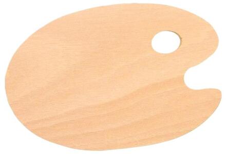 1Pcs Houten Kunstenaars Verf Palet Met Thumb Hole Smooth Ovale Art Kantoorbenodigdheden School Palet Schilderij Hand Kantoor G n5K8