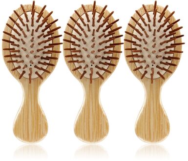 1Pcs Houten Kussen Airbag Kam Anti-Statische Haaruitval Hoofdhuid Massage Haar Borstel Spa Bamboe Airbag Haar Kam massage