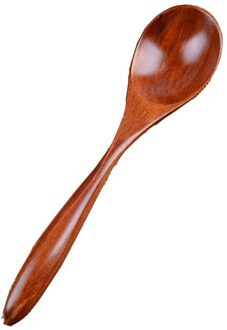1Pcs Houten Lepel Bamboe Keuken Koken Gebruiksvoorwerp Tool Soep Vintage Japanse Stijl Theelepel Catering 17*4*1cm koffie