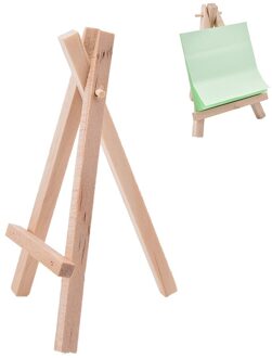 1Pcs Houten Schildersezel Mini Kunstenaar Schildersezel Houten Bruiloft Tafel Card Stand Display Houder Voor Party Decoratie 12.5*7cm