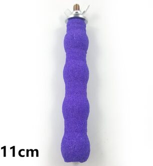 1Pcs Huisdier Vogel Speelgoed Papegaai Kauwen Slijpen Klauw Stand Zitstokken Kooi Valkparkiet Parkiet Kleurrijke Opknoping Stand Speelgoed Vogel Benodigdheden Paars