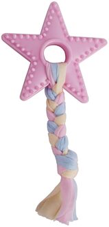 1Pcs Huisdieren Honden Dierbenodigdheden Pet Dog Puppy Katoen Chew Leuke Ster Speelgoed Duurzaam Gevlochten Touw Funny Tool Voor hond Puppies Dierbenodigdheden Roze