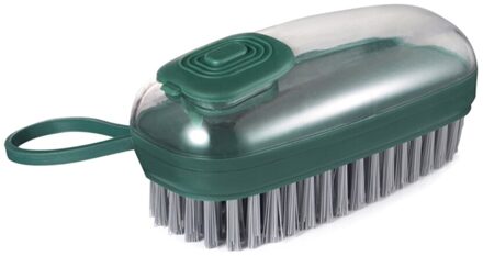 1Pcs Huishoudelijke Brush Cleaner Wasserette Borstel Multifunctionele Automatische Vloeibare Toevoeging Schotel Wassen Schoen Reinigingsborstel groen A