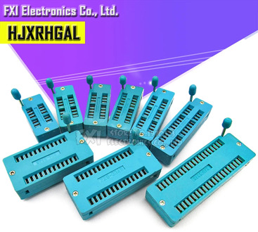 1pcs IC lock seat zif socket Test Universal zif sockets 14Pin 16Pin 18Pin 20Pin 24Pin 28Pin 14P 16P 18P 20P 24 28 40P IC socket