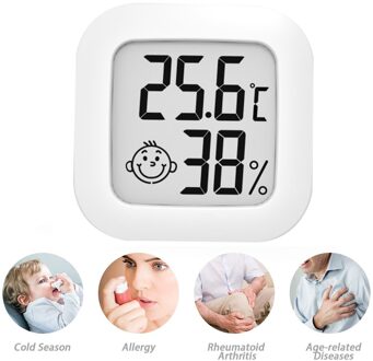 1Pcs Indoor Temperatuur/Vochtigheid Meter Makkelijk Lezen Mini Digitale Hygrothermograph Nauwkeurige Meting Instrument