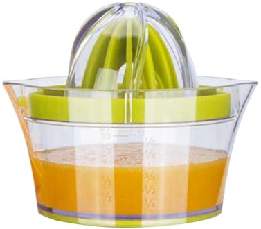 1Pcs Ingebouwde Meten Cupportable Blender En Rasp Citrus Juicer Citroen Oranje Juicer Manual Hand Knijper X9910