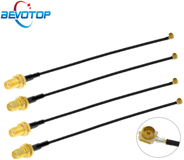 1pcs IPEX Cable SMA Female to uFL/u.FL/IPX/IPEX-1 IPEX 1 Male Plug WIFI Antenna RF Cable RG1.13 Pigtail Extension