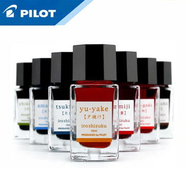 1pcs Japan Pilot Color Shizuku Ink INK-15 Gradient Color Iroshizuku Student 24 Color Vial 15ML Non-carbon Fountain Pen Color Ink