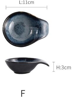 1Pcs Japanse Stijl Keramische Saus Schotel Ronde Vierkante Huishouden Hotel Kleine Schotel Kruiden Sojasaus Schotel Servies F