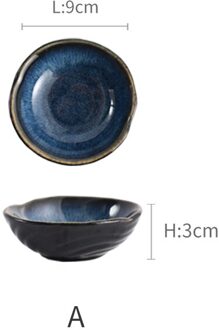 1Pcs Japanse Stijl Keramische Saus Schotel Ronde Vierkante Huishouden Hotel Kleine Schotel Kruiden Sojasaus Schotel Servies