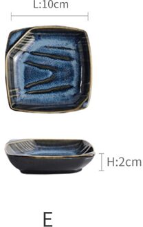 1Pcs Japanse Stijl Keramische Saus Schotel Ronde Vierkante Huishouden Hotel Kleine Schotel Kruiden Sojasaus Schotel Servies