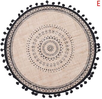 1Pcs Jute Placemats Foto Props Decoratie Tafel Placemat Antislip Thuis Linnen Stof Kom Cup Matten