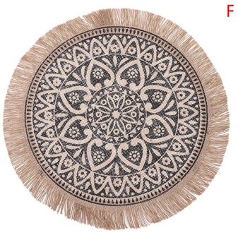 1Pcs Jute Placemats Foto Props Decoratie Tafel Placemat Antislip Thuis Linnen Stof Kom Cup Matten