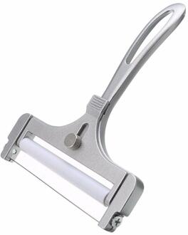 1Pcs Kaasschaaf Verstelbare Rasp Schaafmachine Cutter Anti-aanbak Zilveren Kaas Aluminium Voor Home Snijden Tool Schaafmachine Boter Kitc O1O9