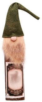 1Pcs Kerstversiering Wijn Fles Dust Covers Faceless Oude Man Pop Wijnfles Cover Bag Dress Up Kerstman claus Natale GN