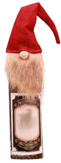 1Pcs Kerstversiering Wijn Fles Dust Covers Faceless Oude Man Pop Wijnfles Cover Bag Dress Up Kerstman claus Natale rood