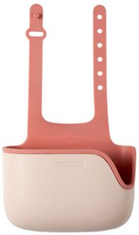 1Pcs Keuken Accessoires Gebruiksvoorwerpen Organizer Verstelbare Snap Sink Zeep Spons Houder Keuken Opknoping Afvoer Mand Keuken Gadgets Roze