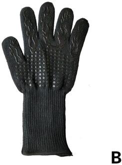 1Pcs Keuken Brandwerende Handschoenen Hittebestendige Dikke Grill Bakken Wanten Barbecue Voor Bbq Oven Schotel Handschoenen Gebraden Wassen Silico p2T3