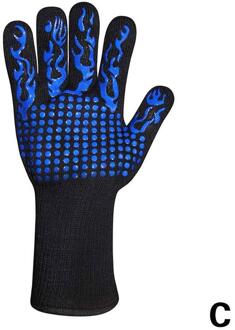 1Pcs Keuken Brandwerende Handschoenen Hittebestendige Dikke Grill Bakken Wanten Barbecue Voor Bbq Oven Schotel Handschoenen Gebraden Wassen Silico p2T3