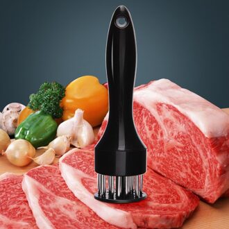 1Pcs Keuken Gadgets Beroep Vleesvermalser Naald Met Roestvrijstalen Keuken Accessoires Gereedschap Gebruiksvoorwerpen zwart