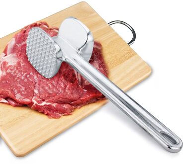 1Pcs Keuken Gadgets Multifunctionele Vlees Hamer Twee Kanten Losse Vleesvermalsers Draagbare Steak Varkensvlees Gereedschappen Aluminiumlegering Thuis Tool