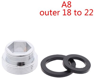 1Pcs Keuken Kraan Adapter Waterzuiveraar Adapter Beluchter Adapter Kraan Vervanging Tool Waterzuiveraar Accessoires 08