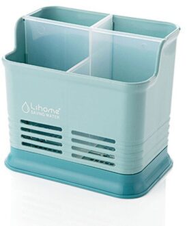 1PCS Keuken Lepel Eetstokjes Vork Plastic Opbergdoos Multifunctionele Servies Bestek Houder Rack