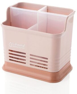 1PCS Keuken Lepel Eetstokjes Vork Plastic Opbergdoos Multifunctionele Servies Bestek Houder Rack