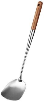 1Pcs Keuken Wok Spatel En Pollepel Tool Set 17 Inches Te Staal Om Voor Wok Spatel Keuken Bar wok Spatel C P1Y1 shovel