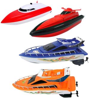 1Pcs Kids Afstandsbediening Rc Super Mini Speedboot Hoge Prestaties Boot Speelgoed Water Drijvende Speelgoed Voor Kinderen 4 kleuren Willekeurige