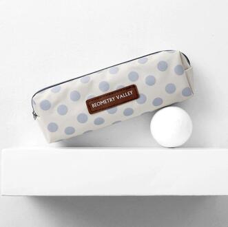 1Pcs Kleine Verse Vierkant Rooster Stippen Etui Kantoorbenodigdheden En Schoolbenodigdheden Canvas Materiaal Potlood Tas bai-bodian