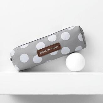 1Pcs Kleine Verse Vierkant Rooster Stippen Etui Kantoorbenodigdheden En Schoolbenodigdheden Canvas Materiaal Potlood Tas hui-bodain