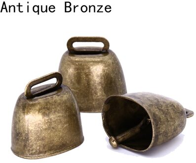 1Pcs Koe Paard Schapen Grazen Koper Bels Grote Dikker Vee Schapen Koper Bells Luid Scherpe Verspreid Verder Luid Voorkomen het Verlies antiek koper