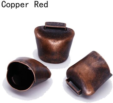 1Pcs Koe Paard Schapen Grazen Koper Bels Grote Dikker Vee Schapen Koper Bells Luid Scherpe Verspreid Verder Luid Voorkomen het Verlies rood koper