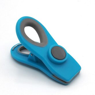 1Pcs Koelkast Magnetische Clip Voor Thuis Koelkast Magneten Muur Recepten Memo Note Bericht Snack Houder Klem Kantoorbenodigdheden blauw