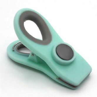 1Pcs Koelkast Magnetische Clip Voor Thuis Koelkast Magneten Muur Recepten Memo Note Bericht Snack Houder Klem Kantoorbenodigdheden licht groen