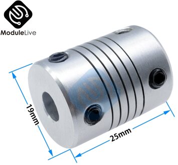 1Pcs Koppelingen 5X8Mm 8X8Mm 5Mm 6.35Mm 8Mm Aluminium Z-as flexibele Koppeling Voor Stappenmotor Koppeling As Koppelingen 3D Printer 5x10mm