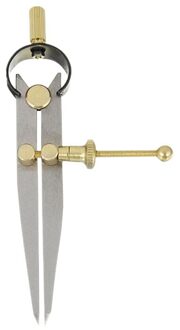 1Pcs Kraspen Divider Wiel Kompas Leer Steek Gat Afstand Meet Kompas Lederen Divider Diy Tool Voor School Office koper