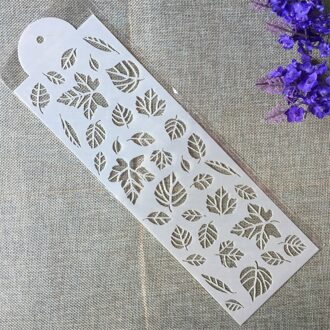 1Pcs Lange 32cm Boom Bladeren Maple DIY Craft Gelaagdheid Stencils Muur Schilderen Scrapbooking Stempelen Embossing Album Card Template