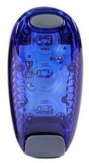 1Pcs Led Waarschuwing Flash Light Veiligheid Licht Strobe Verlichting Voor Daytime Running Walking Fiets Kids Kind Vrouw Hond huisdier Runner blauw