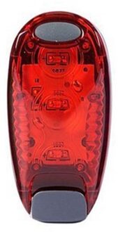 1Pcs Led Waarschuwing Flash Light Veiligheid Licht Strobe Verlichting Voor Daytime Running Walking Fiets Kids Kind Vrouw Hond huisdier Runner rood