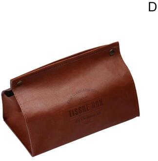 1Pcs Lederen Tissue Doos Auto Wc Pompen Doos Thuis Woonkamer Decoratie Pu Lederen Nordic Grote Tissue Opbergdoos 4