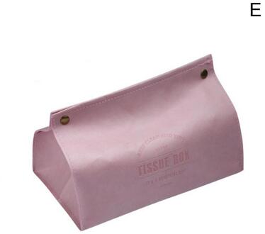 1Pcs Lederen Tissue Doos Auto Wc Pompen Doos Thuis Woonkamer Decoratie Pu Lederen Nordic Grote Tissue Opbergdoos 5