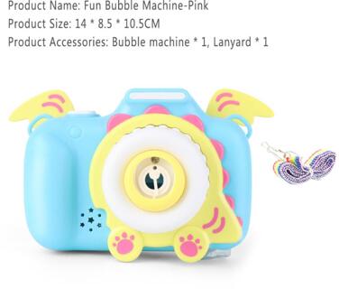 1Pcs Leuke Cartoon Kat Camera Bubble Machine Kinderen Speelgoed Meisje Vriend Baby Muziek Outdoor Automatische Bubble Maker Controleerbaar 02