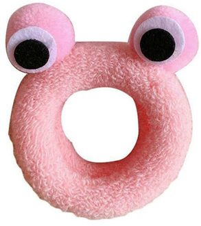 1Pcs Leuke Meisje Haar Ring Haar Elastische Rubberen Band Haarband Dikke Kinderen Elastische Haarbanden Baby Haar accessoires roze