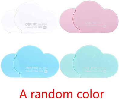 1Pcs Leuke Melk Correctie Tape Kawaii Cartoon Corrector Tape Voor Kinderen Meisjes School Kantoorbenodigdheden Correctie Supplies clouds