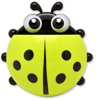 1Pcs Lieveheersbeestje Dier Insect Tandenborstelhouder Badkamer Cartoon Tandenborstel Tandpasta Muur Zuig Houder Rack Container Organizer