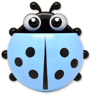 1Pcs Lieveheersbeestje Dier Insect Tandenborstelhouder Badkamer Cartoon Tandenborstel Tandpasta Muur Zuig Houder Rack Container Organizer