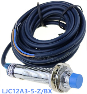 1Pcs LJC12A3-5-Z/BX DC NPN NO 5mm Three Wire M12 distance measuring capacitive proximity switch sensor Blue head